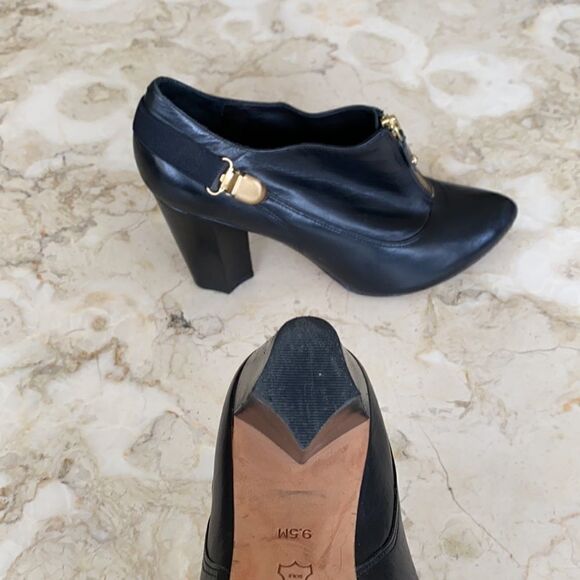 Saks Fifth Avenue Leather Heeled Booties - Picture 8 of 13